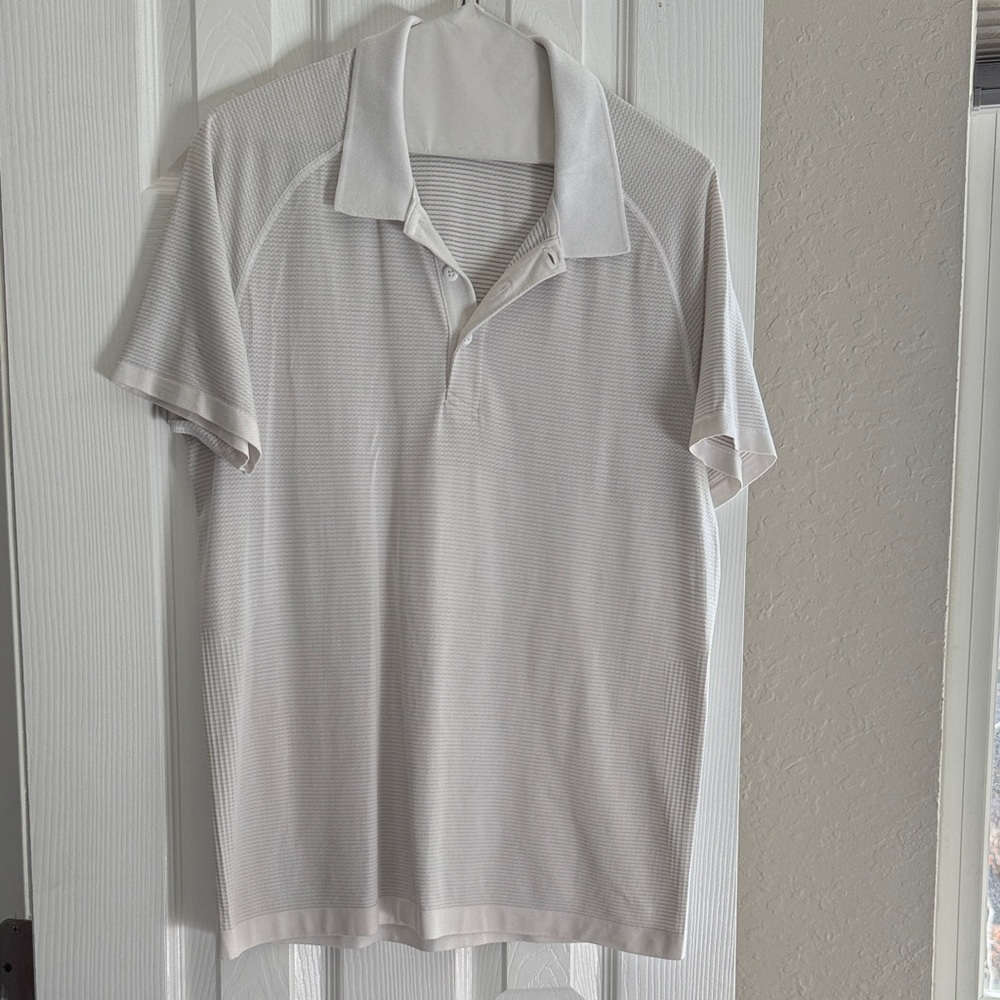 lululemon athletica Men's Off White Performance Polo